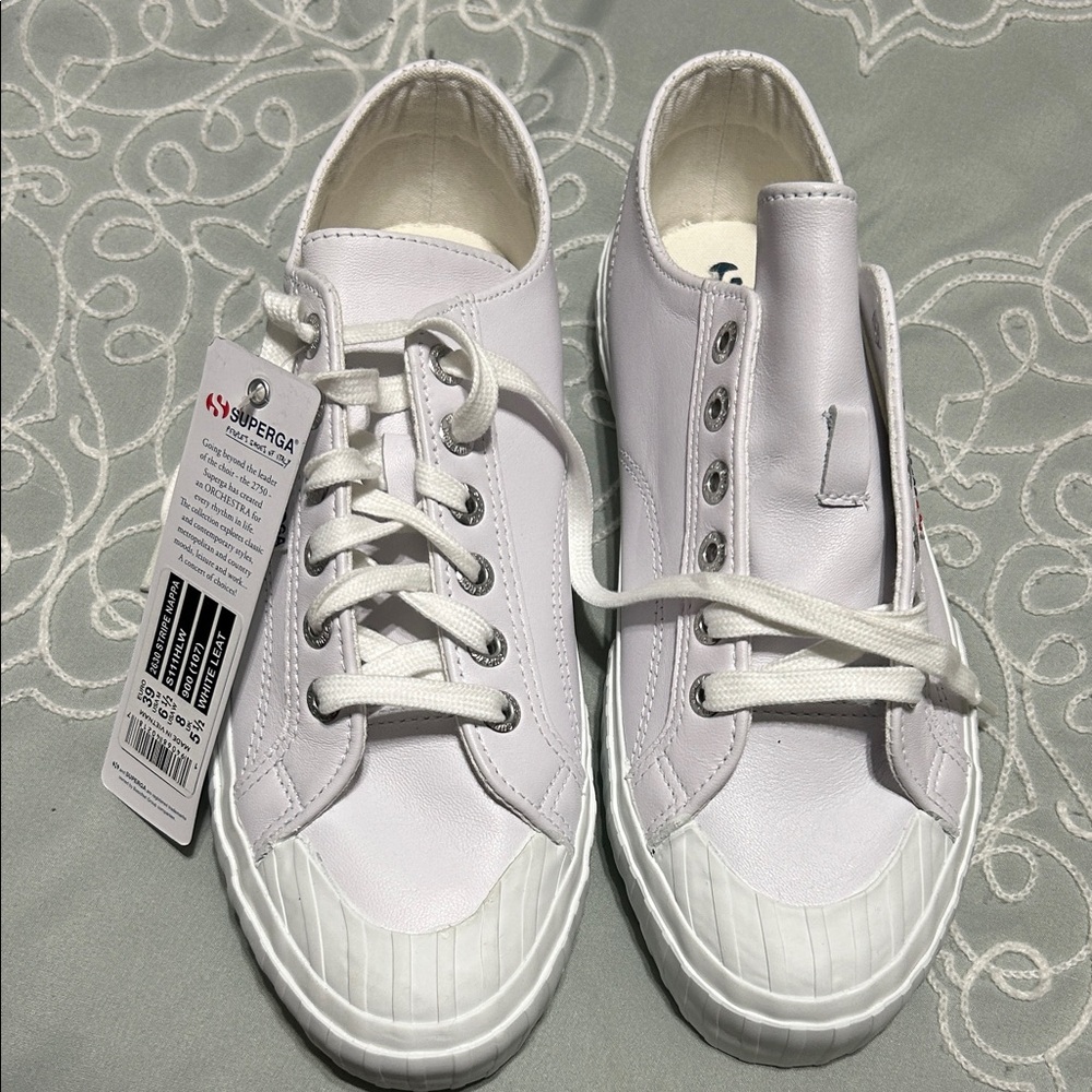 Superga Women's Classic White Sneakers